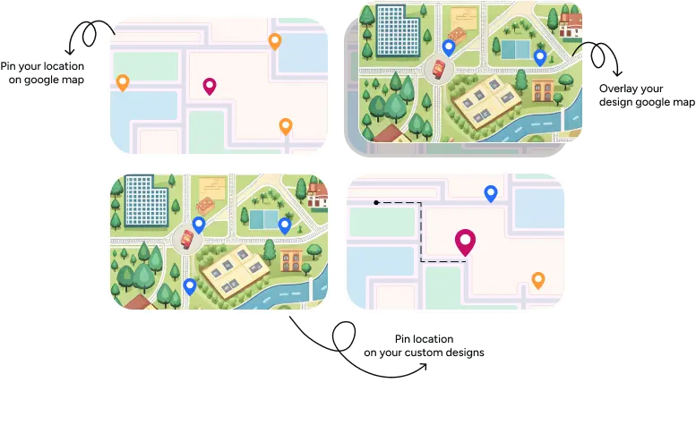 how to create map gallery hero image