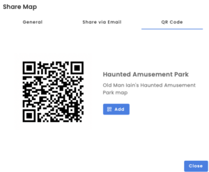 Create QR code for my map