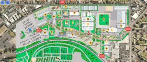 Royal Show Melbourne Custom Map - an image overlaid onto Googlemaps